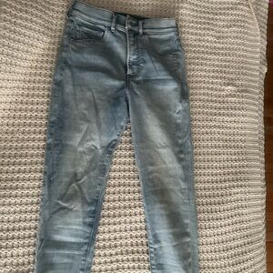 Express Light Blue Skinny Jeans